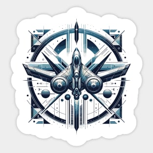 Aerospace Elegance: Orbital Glider Sticker